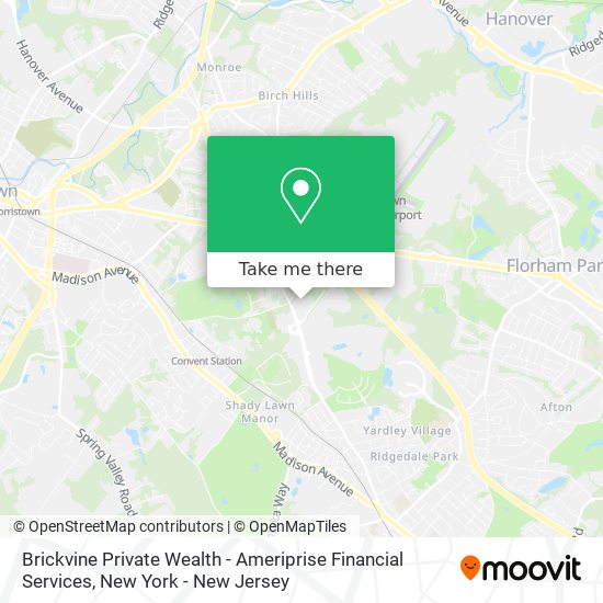 Mapa de Brickvine Private Wealth - Ameriprise Financial Services