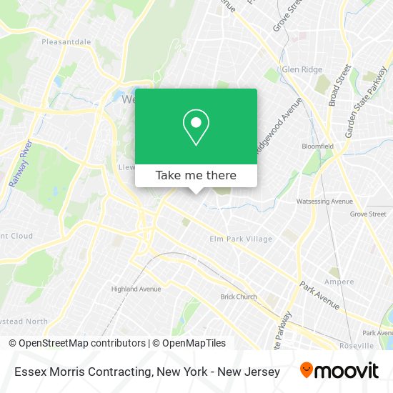 Essex Morris Contracting map