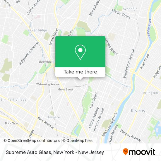 Supreme Auto Glass map