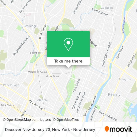 Discover New Jersey 73 map