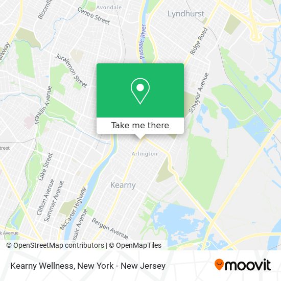 Kearny Wellness map