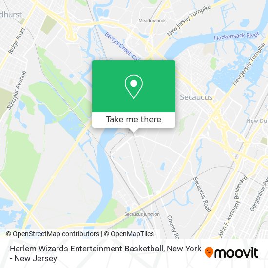 Mapa de Harlem Wizards Entertainment Basketball