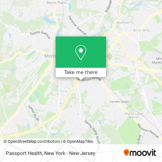 Mapa de Passport Health