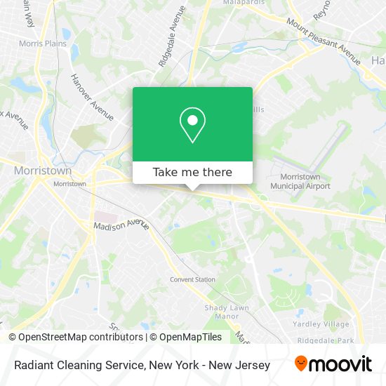 Radiant Cleaning Service map