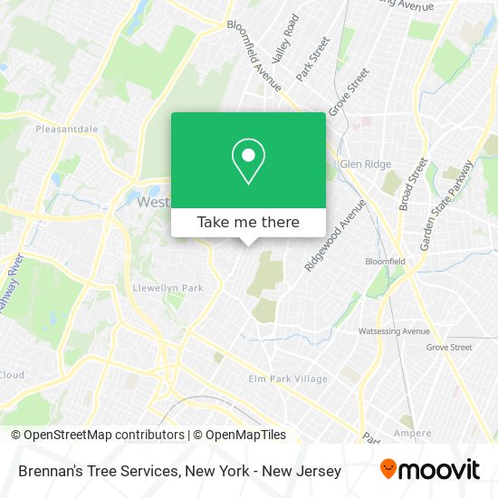 Brennan's Tree Services map