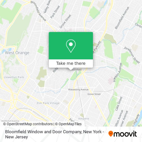 Mapa de Bloomfield Window and Door Company