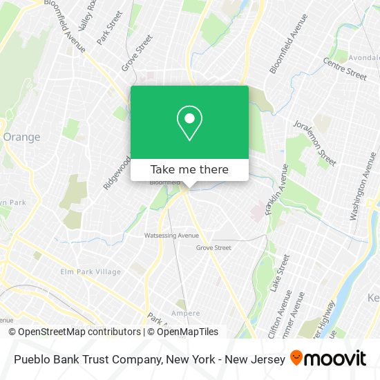 Pueblo Bank Trust Company map