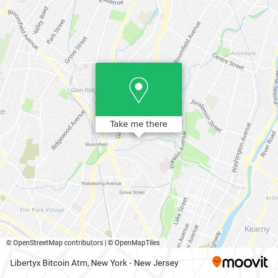 Mapa de Libertyx Bitcoin Atm