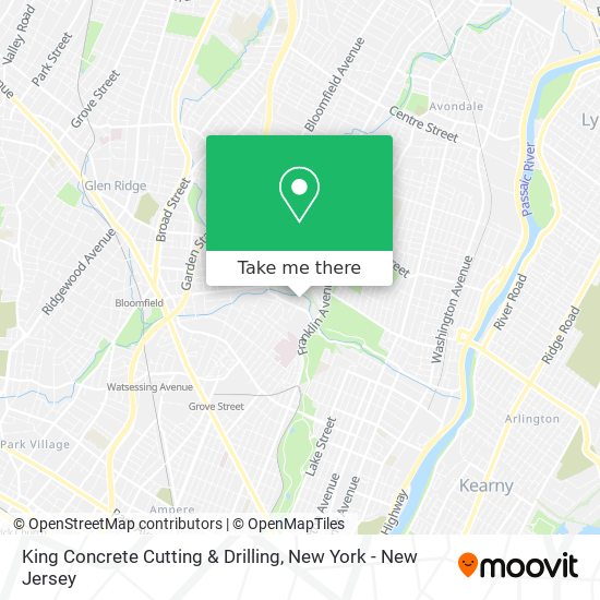 King Concrete Cutting & Drilling map