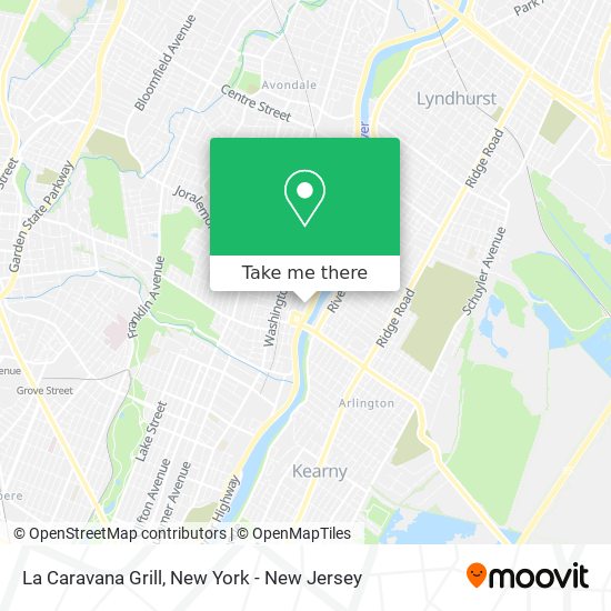 How to get to La Caravana Grill in New York New Jersey by Bus or