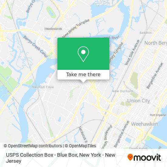 USPS Collection Box - Blue Box map