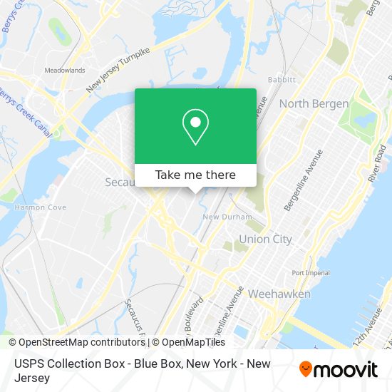 USPS Collection Box - Blue Box map