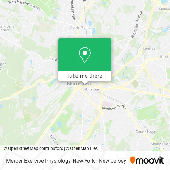 Mercer Exercise Physiology map