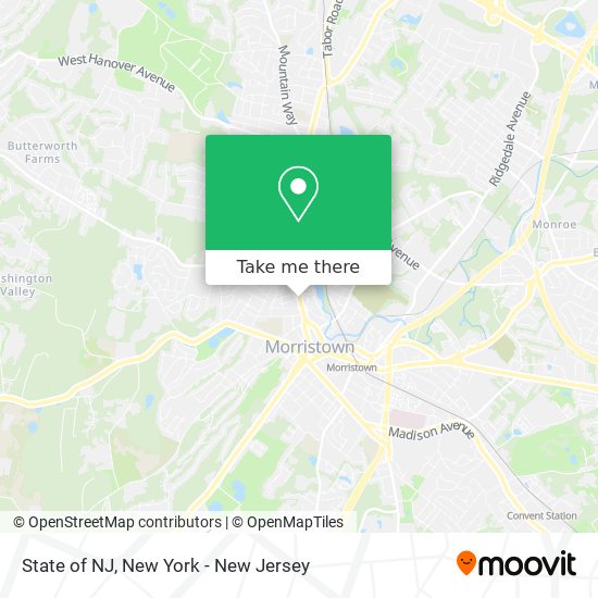 State of NJ map