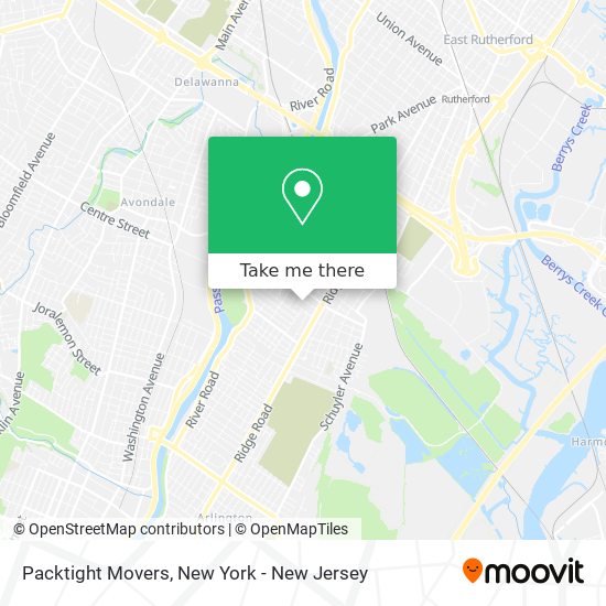 Packtight Movers map