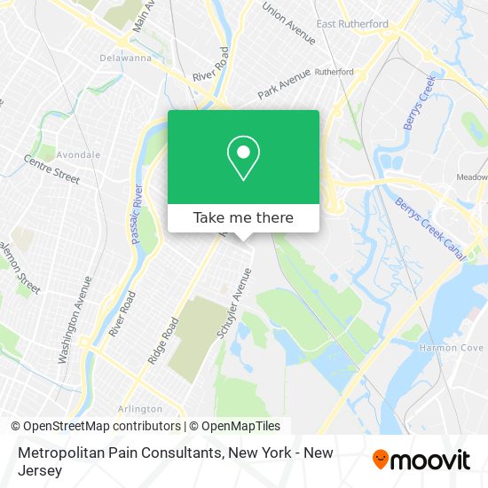 Metropolitan Pain Consultants map