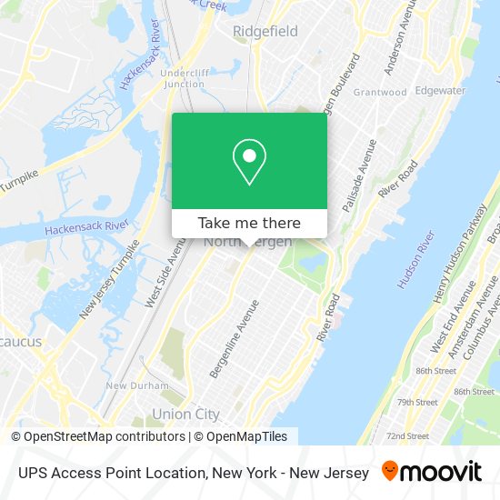 UPS Access Point Location map