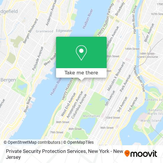 Private Security Protection Services map