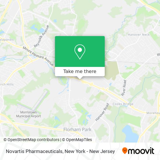 Novartis Pharmaceuticals map