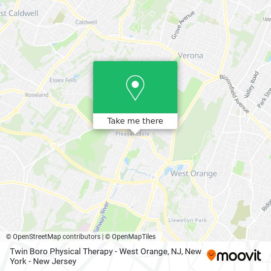Twin Boro Physical Therapy - West Orange, NJ map