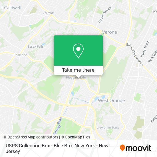 USPS Collection Box - Blue Box map