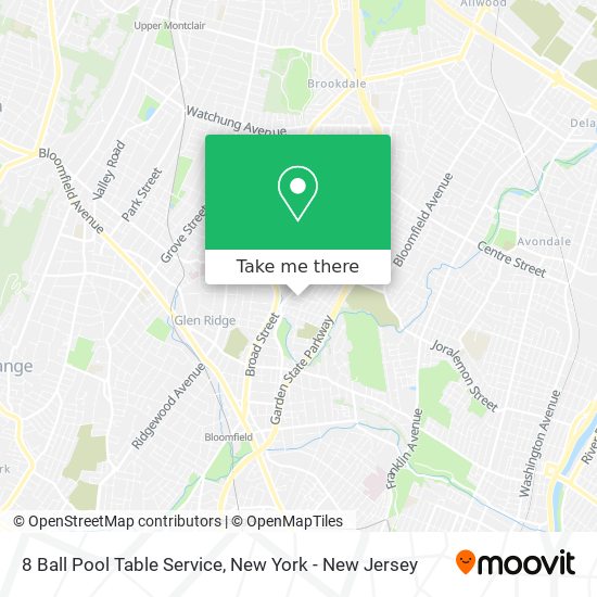 8 Ball Pool Table Service map