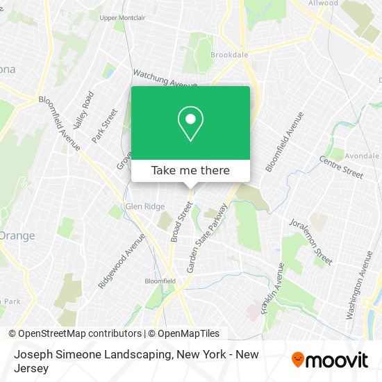 Joseph Simeone Landscaping map