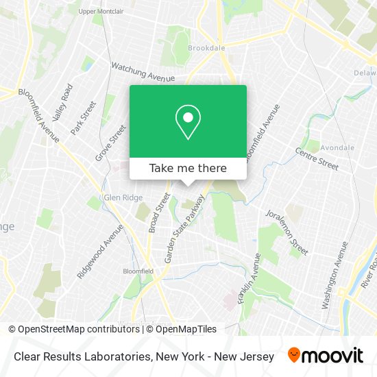 Mapa de Clear Results Laboratories