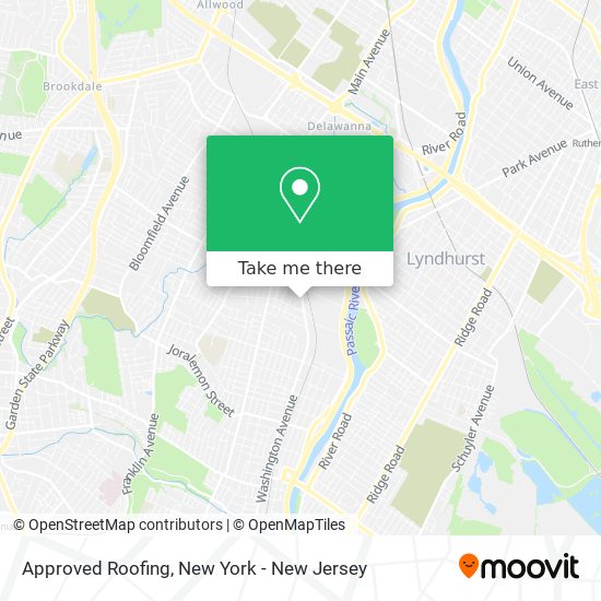 Mapa de Approved Roofing