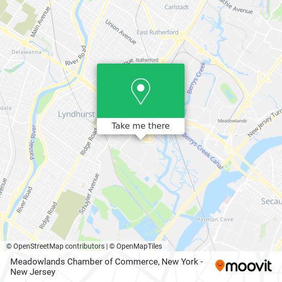 Meadowlands Chamber of Commerce map