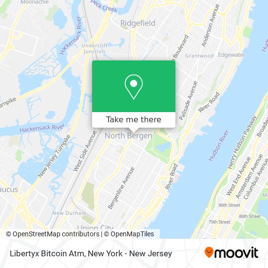 Mapa de Libertyx Bitcoin Atm