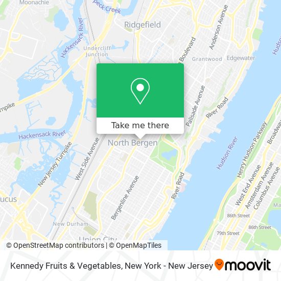 Kennedy Fruits & Vegetables map