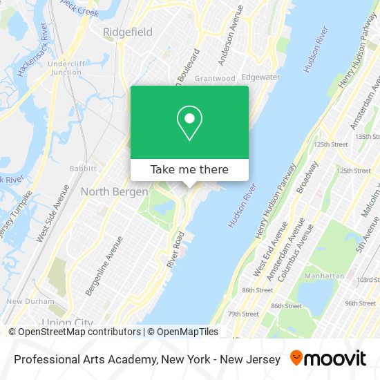 Professional Arts Academy map