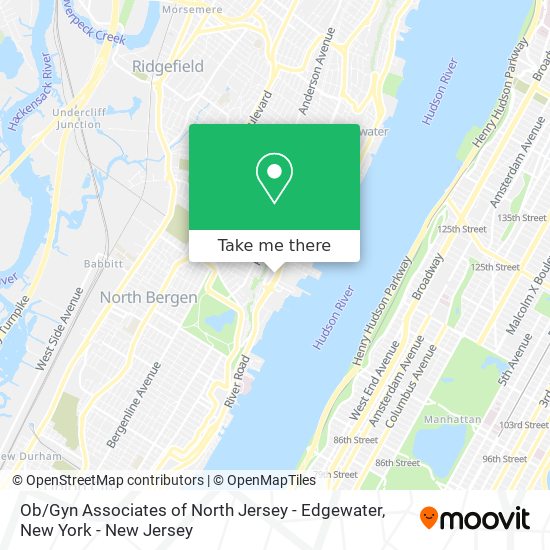 Ob / Gyn Associates of North Jersey - Edgewater map