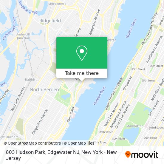 803 Hudson Park, Edgewater NJ map