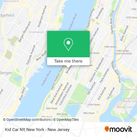 Mapa de Kid Car NY