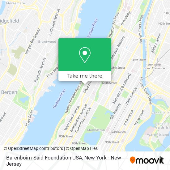 Barenboim-Said Foundation USA map