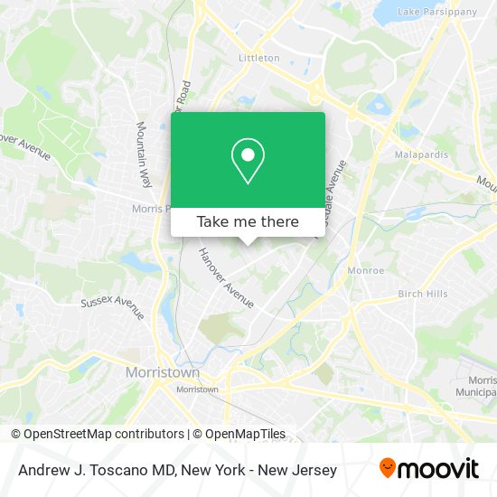 Andrew J. Toscano MD map