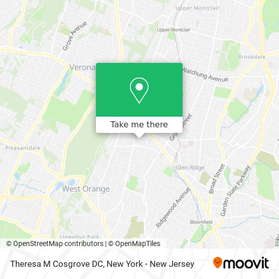 Theresa M Cosgrove DC map