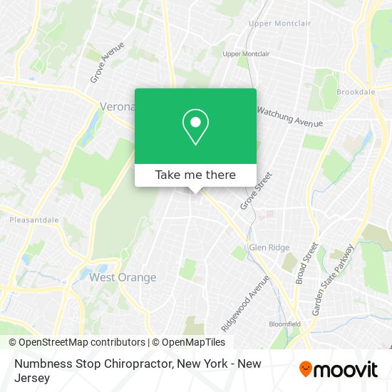 Numbness Stop Chiropractor map