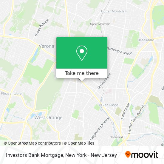 Investors Bank Mortgage map