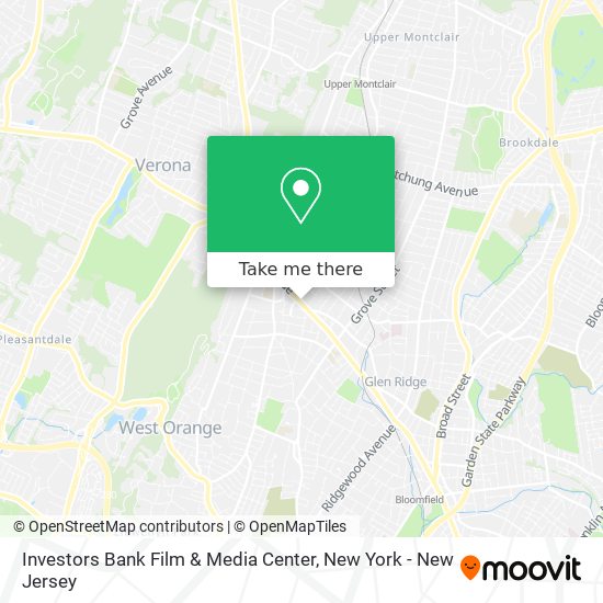 Investors Bank Film & Media Center map