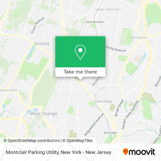 Mapa de Montclair Parking Utility