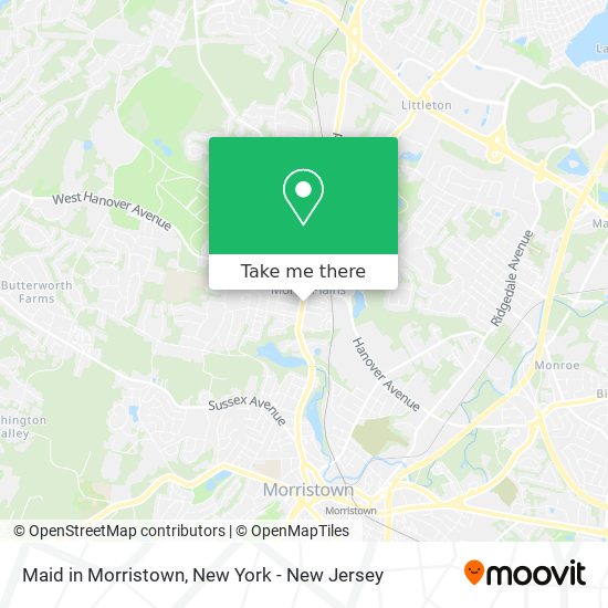 Maid in Morristown map