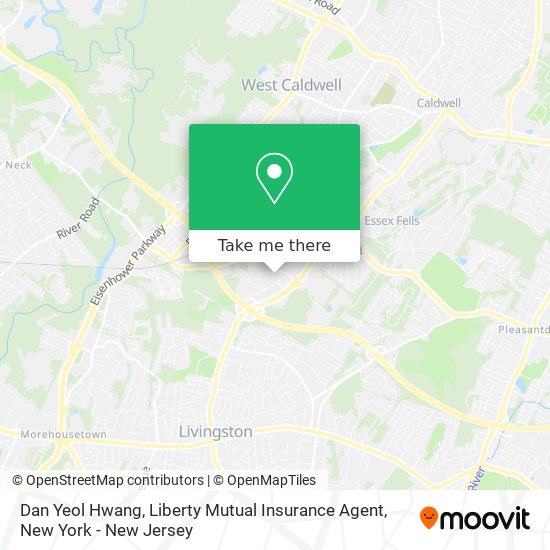 Dan Yeol Hwang, Liberty Mutual Insurance Agent map