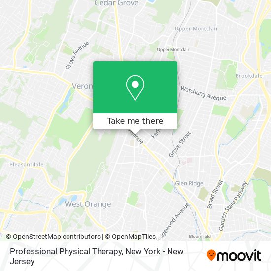 Professional Physical Therapy map