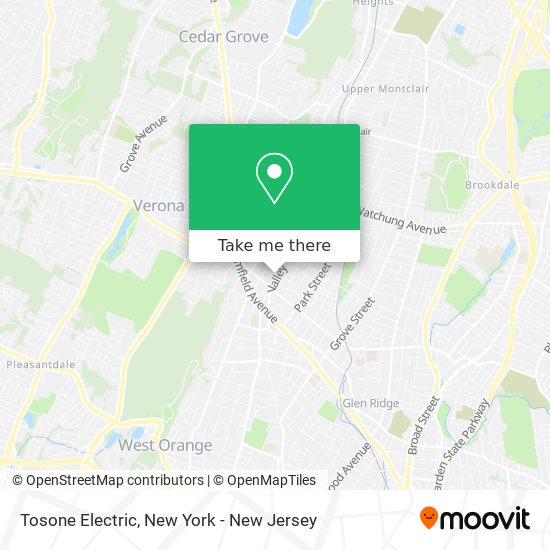 Tosone Electric map