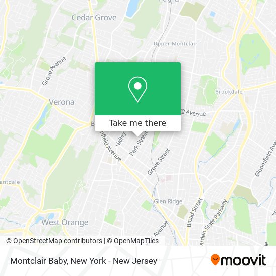 Montclair Baby map