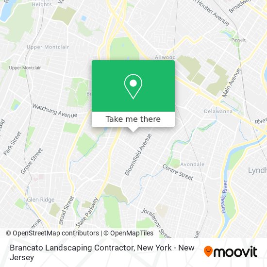 Brancato Landscaping Contractor map