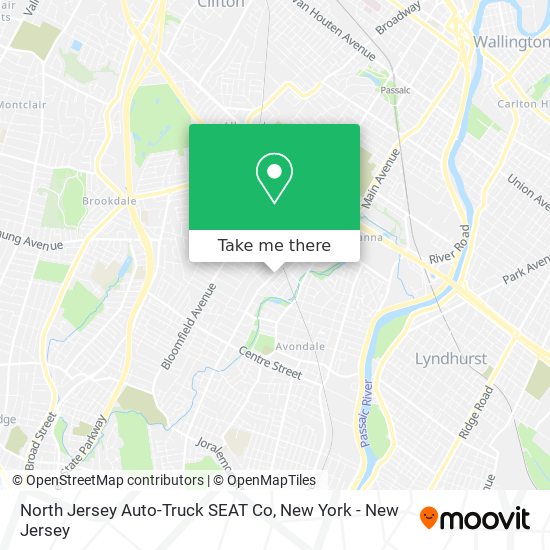 Mapa de North Jersey Auto-Truck SEAT Co